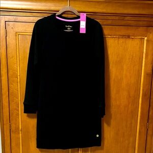 Lilly Pulitzer Black Dress with flat pockets . NWT.